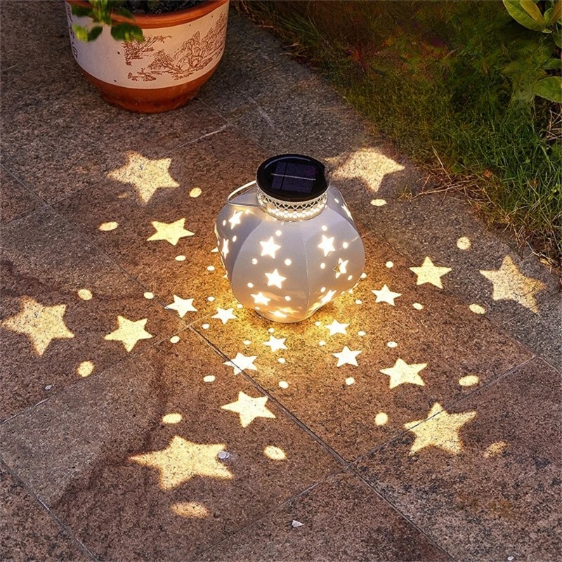 Lighting Decor Ideas - Projektor Ogrodowy w Kształcie Gwiazdy, Wiszące