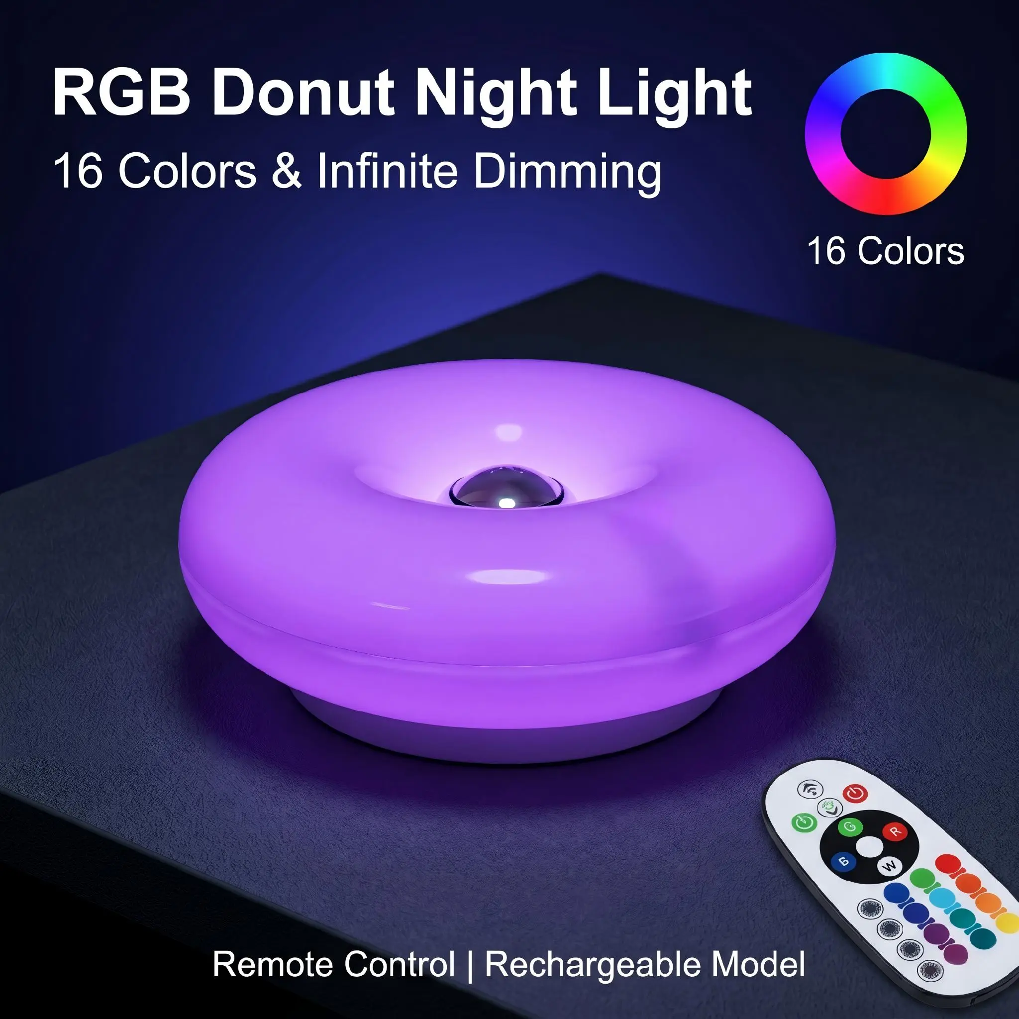 Ambient Lighting Decor For Room - Lampa RGB w kształcie pączka, lampka