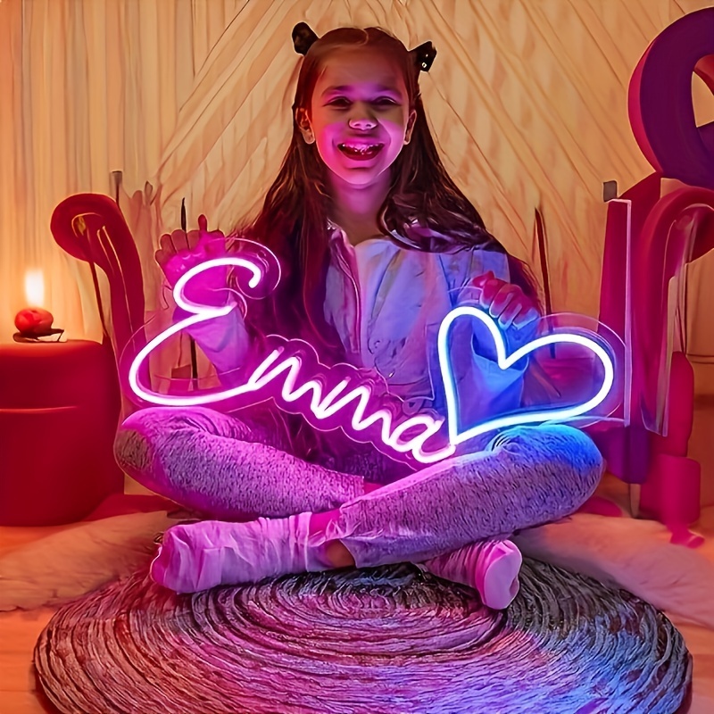 Lighting Decor Ideas - Personalizowany neonowy LED-owy znak ścienny z