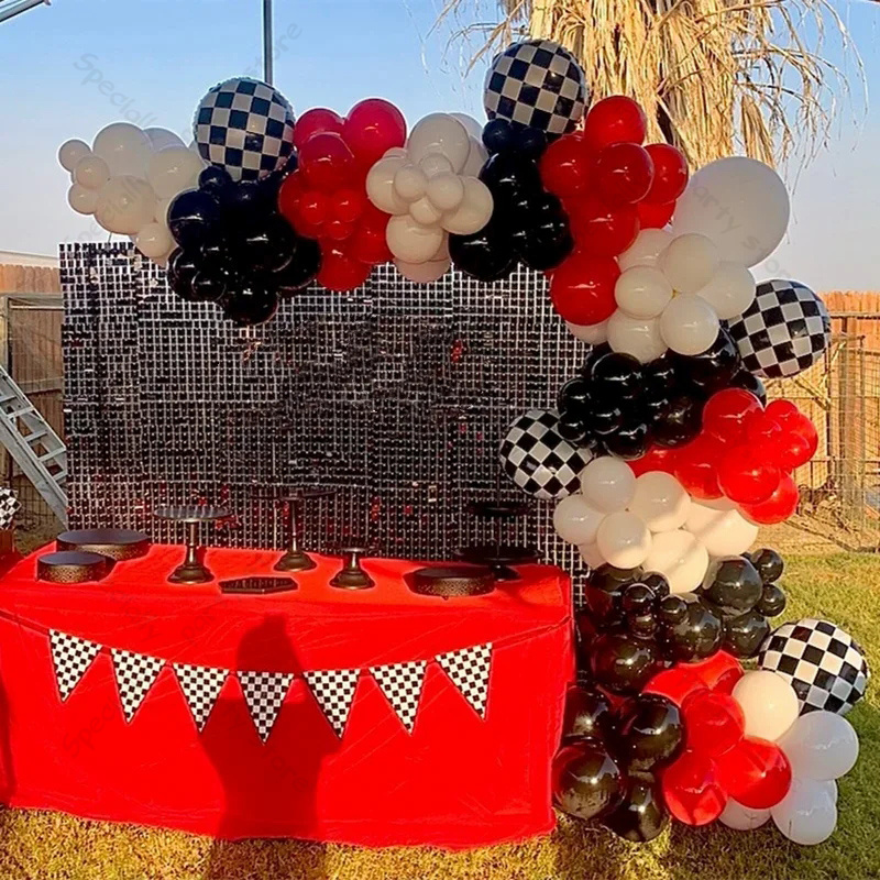Lighting Mcqueen Decor - 123 szt. Balony na urodziny z
