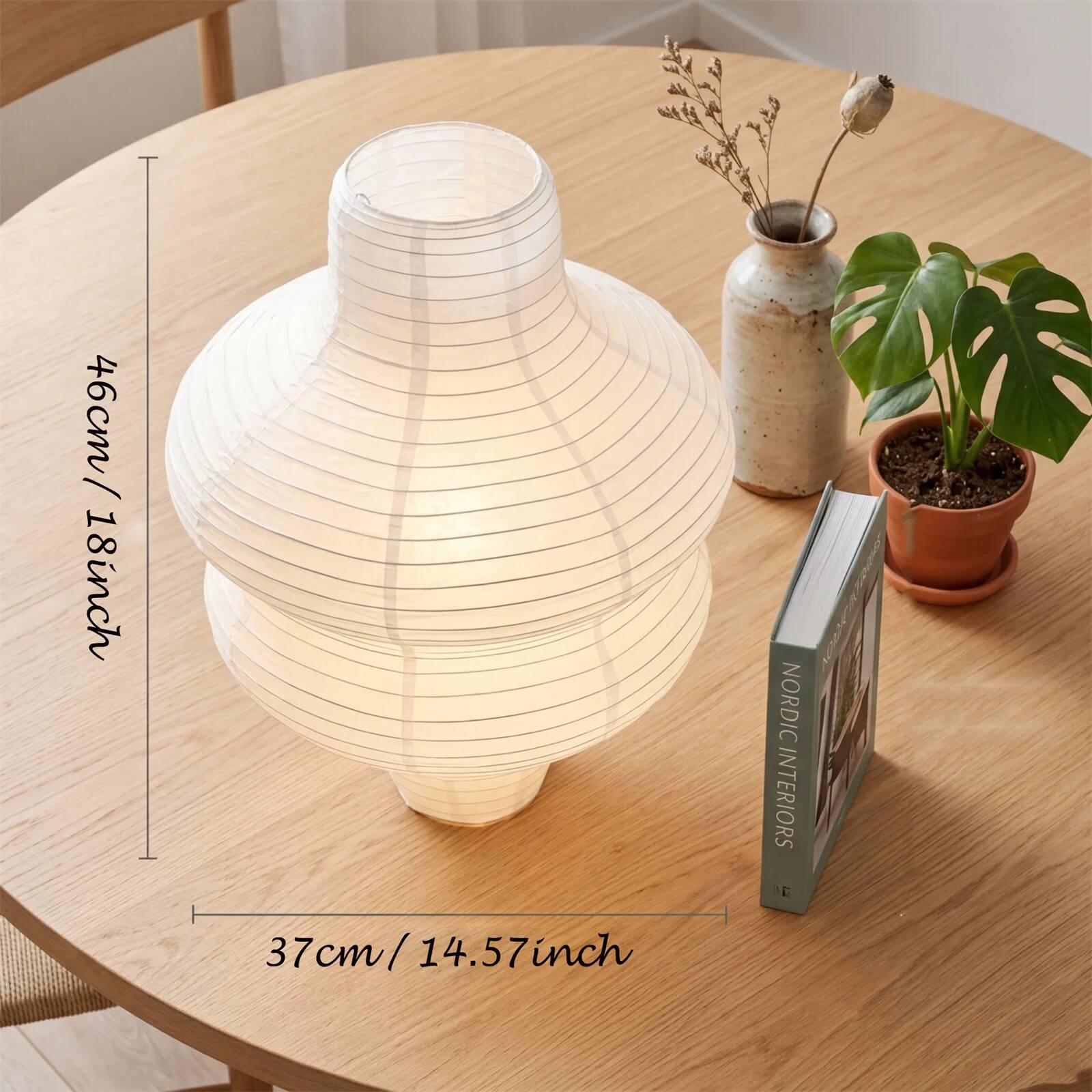 Geometric Lamp Shade - 2 szt. Okrągłe, ręcznie robione, składane