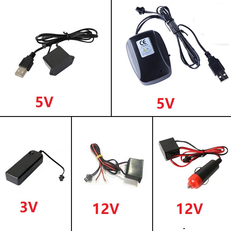 Lighting Bolt Decor - DC 12V EL Line USB Zapalniczka