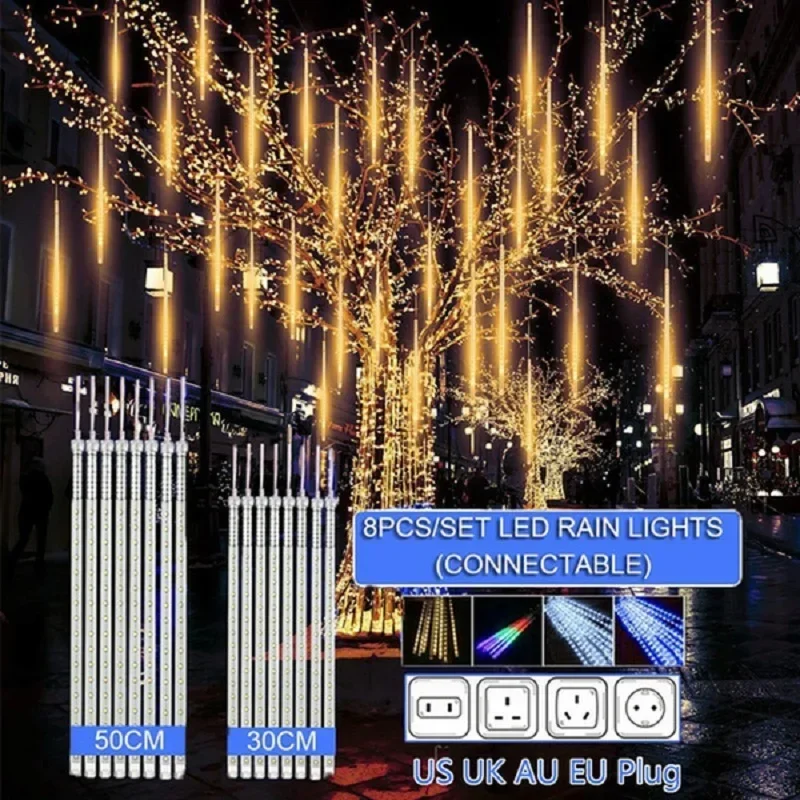 Decor Lighting Uk - 30cm /50cm Wodoodporny deszcz meteorytów 8