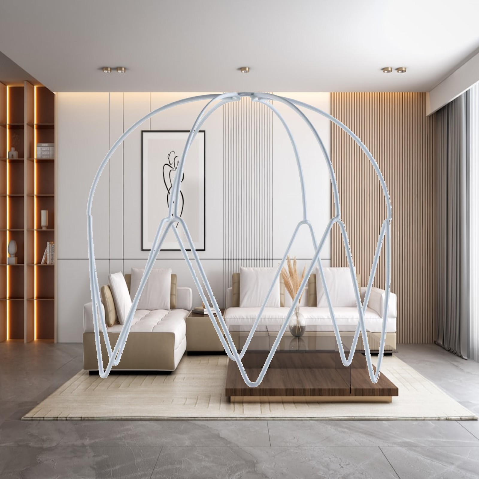 Geometric Lamp Shade - Metalowy uchwyt do abażuru o geometrycznym