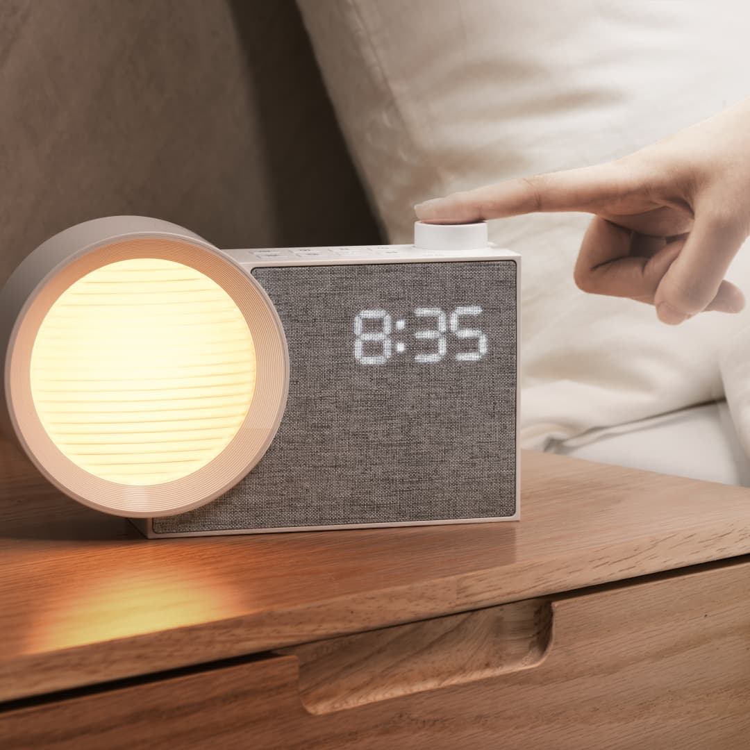 Lighting Decor Bedroom - WILIT LED Lampka Nocna Budzik z
