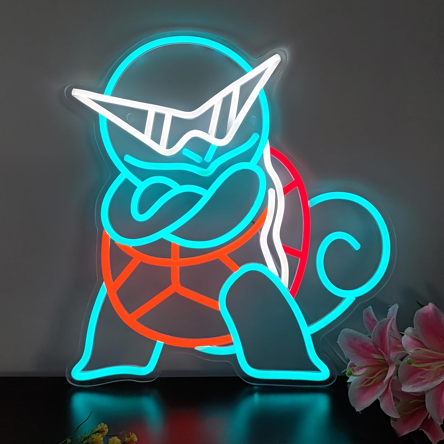 Lighting Decor For Diwali - Neonowy Znak LED Pokemon Squirtle, Świecący