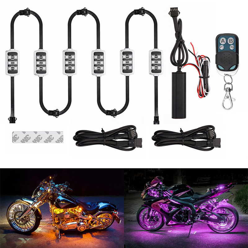 Lighting Bolt Decor - Niscarda motocykl samochodowy RGB LED inteligentne
