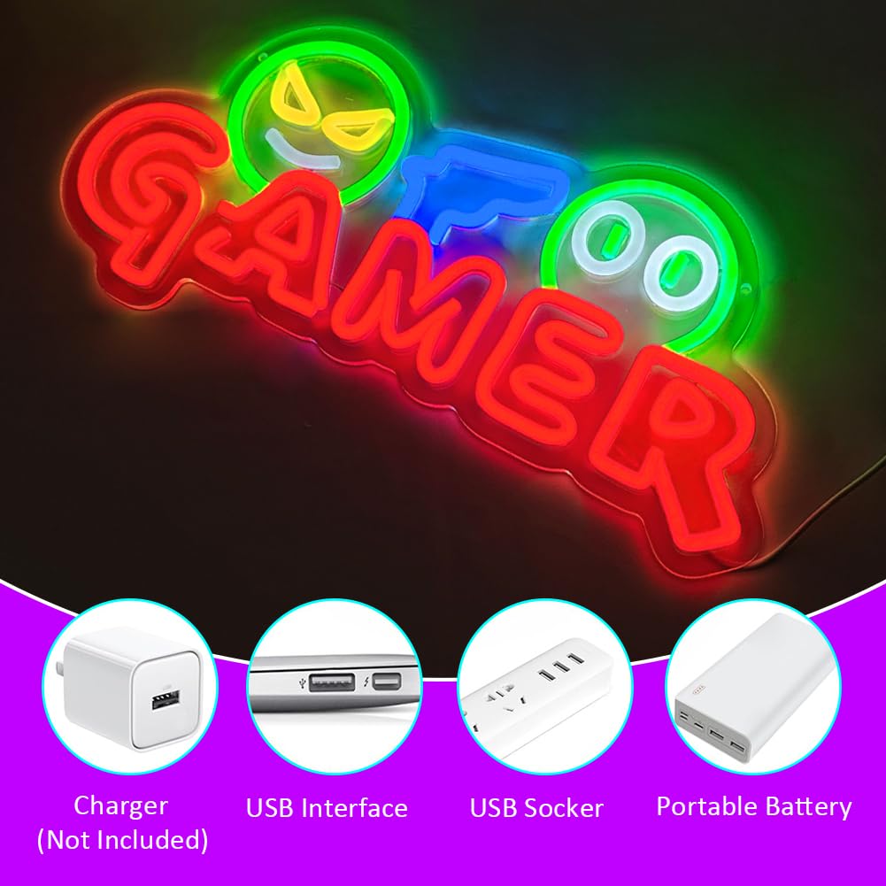 Neonowy Znak LED dla Graczy, K – Lighting Decor For Wedding recenzja i cena