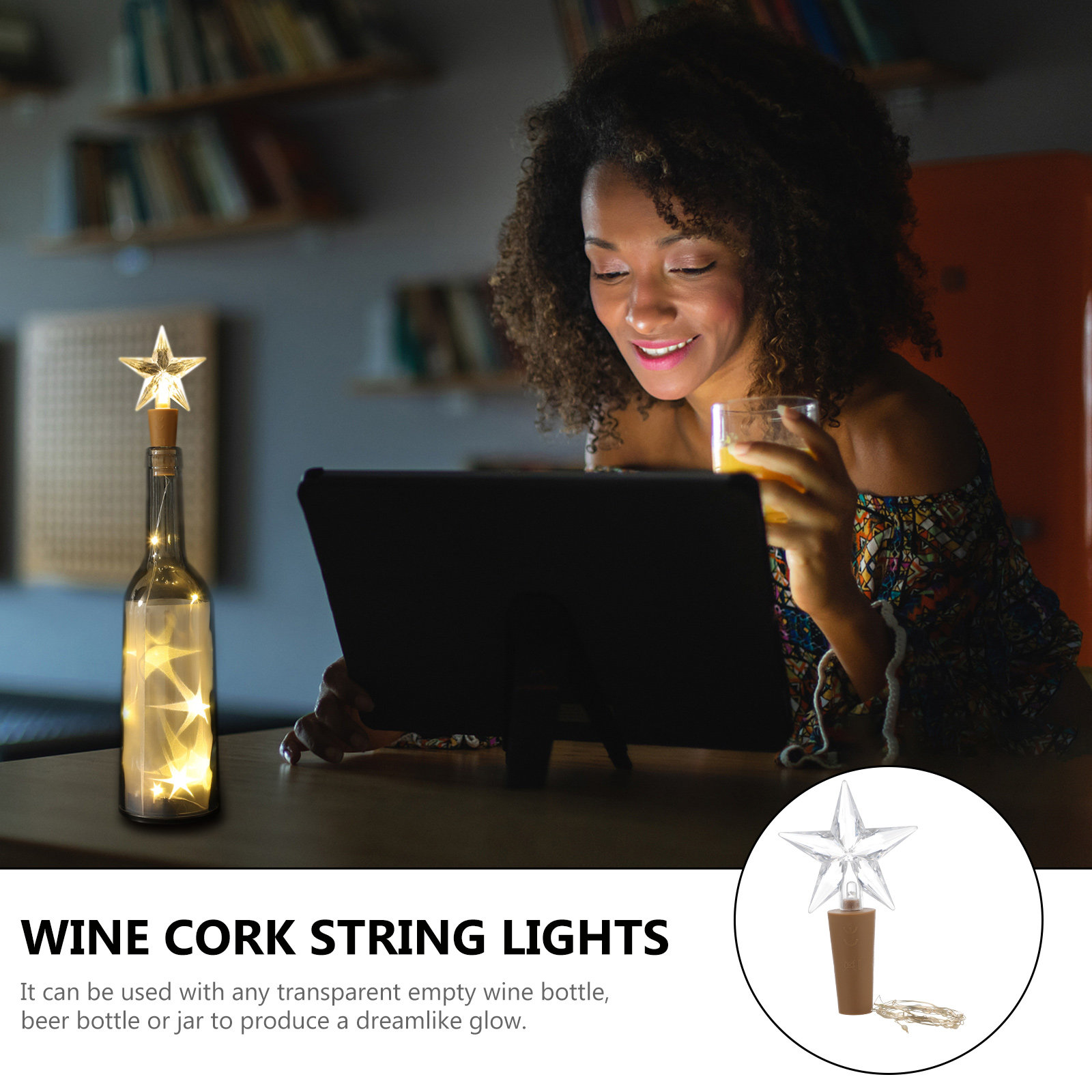 2 sztuki – lampki LED w kształ – Decor Lighting Cork recenzja i cena