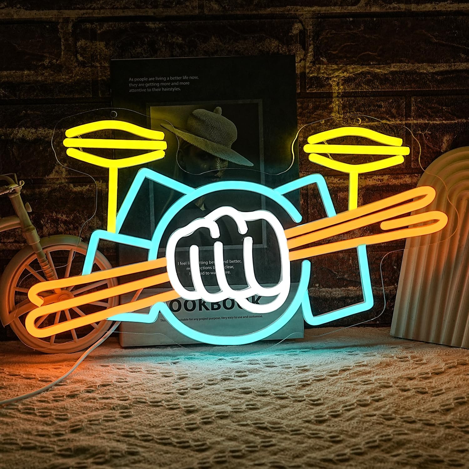 Neonowy Znak Zestawu Perkusyjn – Lighting Decor Ideas recenzja i cena