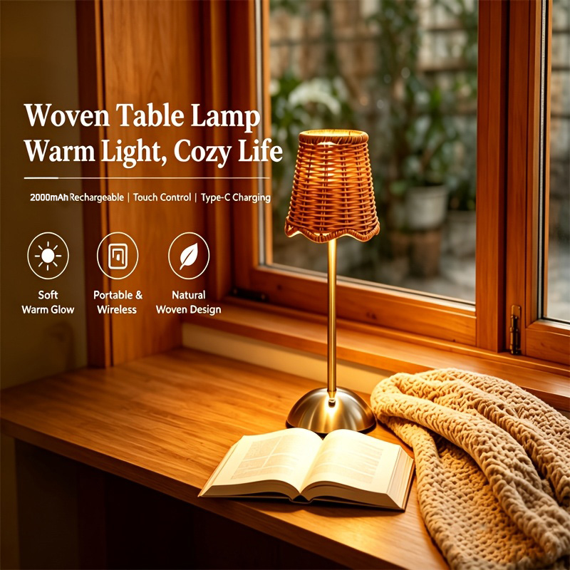 Bohemiczna tkana lampa stołowa – Touch Dimmer Lamp recenzja i cena