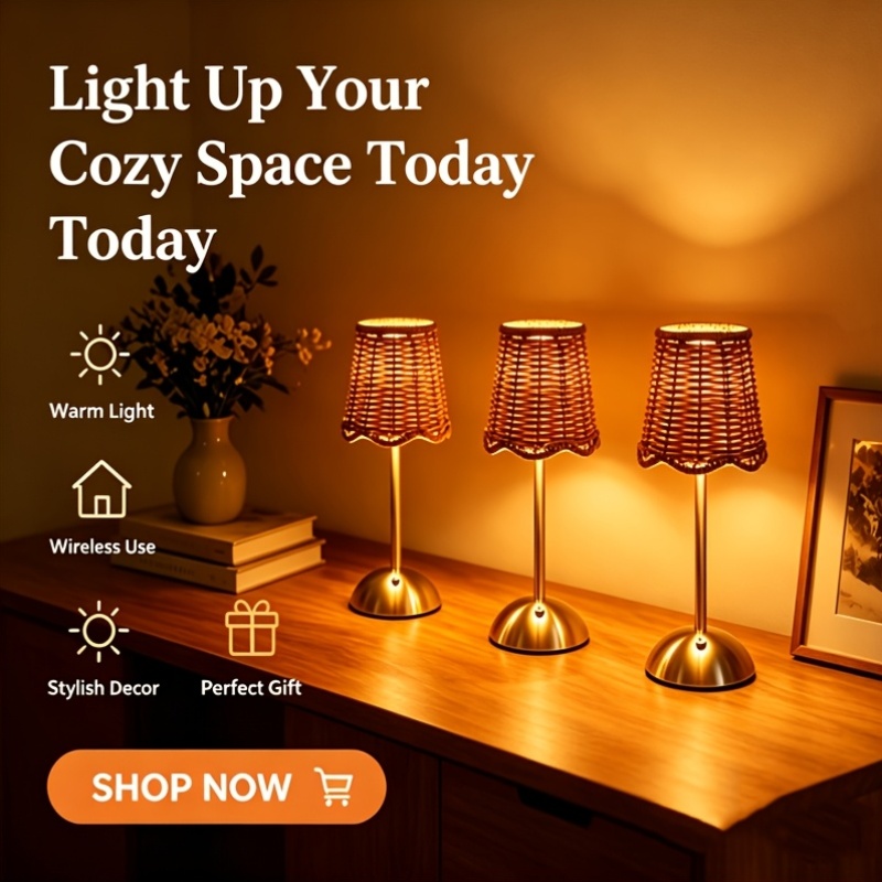 Bohemiczna tkana lampa stołowa – Touch Dimmer Lamp recenzja i cena