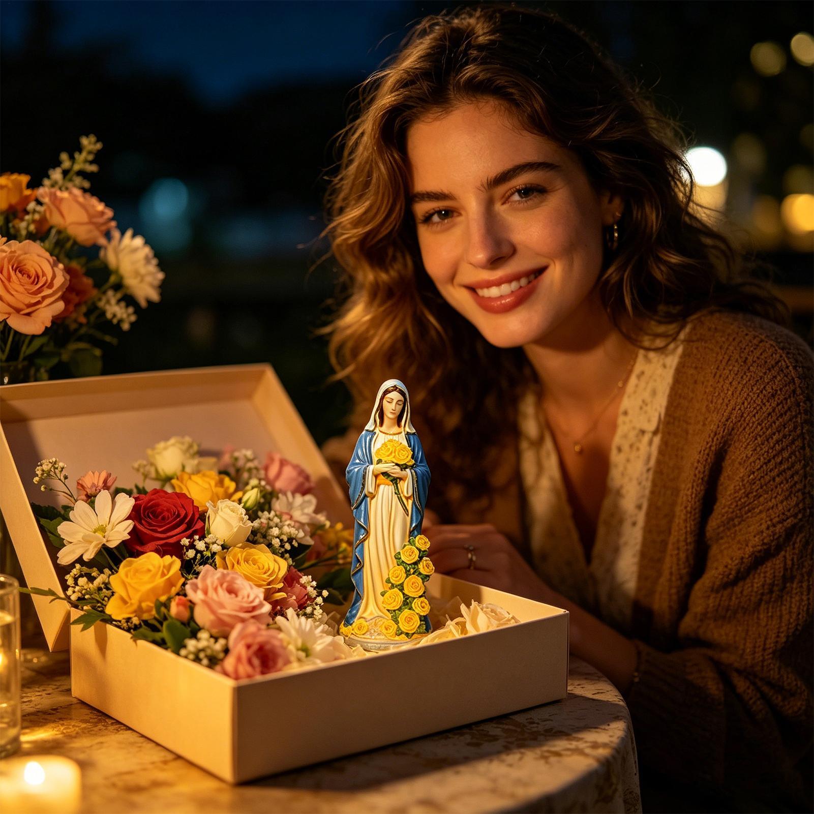 Statua Matki Boskiej zasilana  – Yard Lighting Decor recenzja i cena