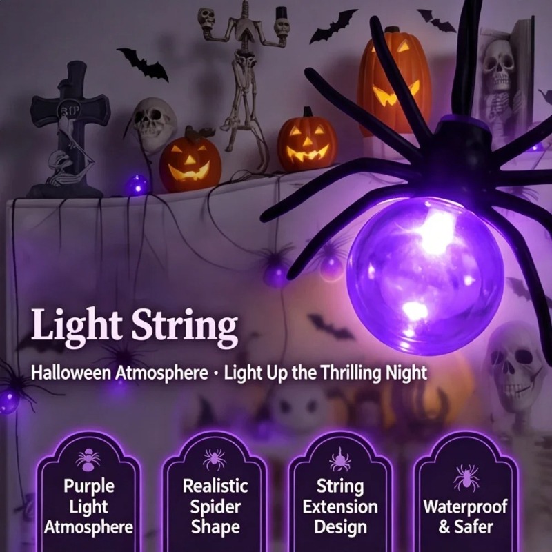 Lampki LED w kształcie pająków – Yard Lighting Decor recenzja i cena
