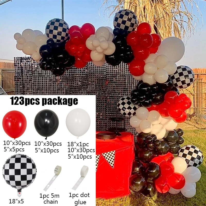 123 szt. Balony na urodziny z  – Lighting Mcqueen Decor recenzja i cena