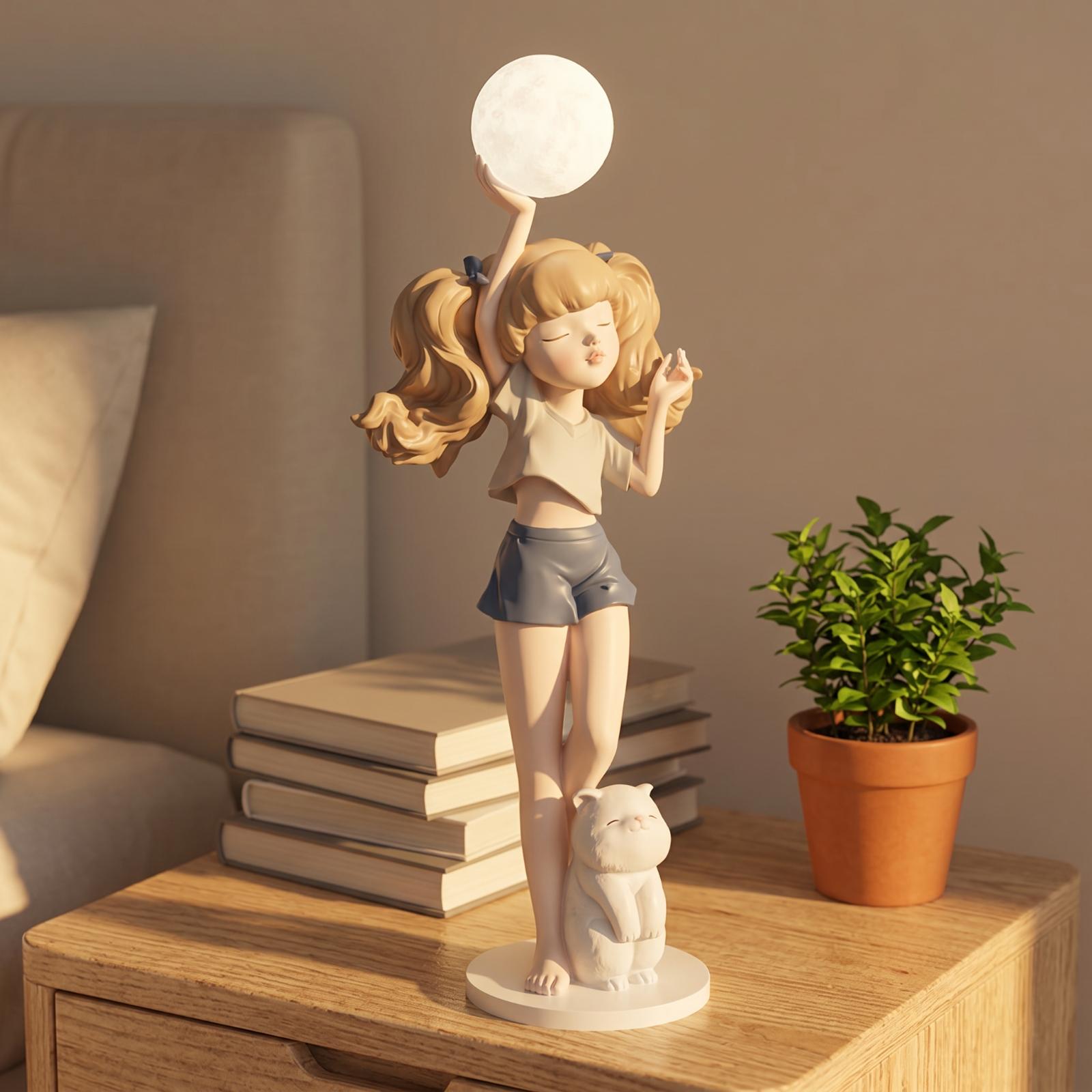 Elegancka figurka dziewczyny z – Ambient Lighting Decor For Room recenzja i cena
