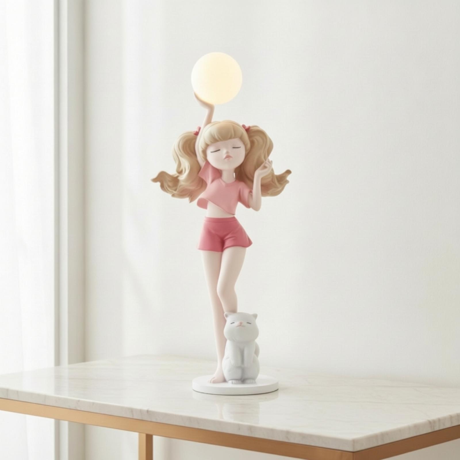 Elegancka figurka dziewczyny z – Ambient Lighting Decor For Room recenzja i cena