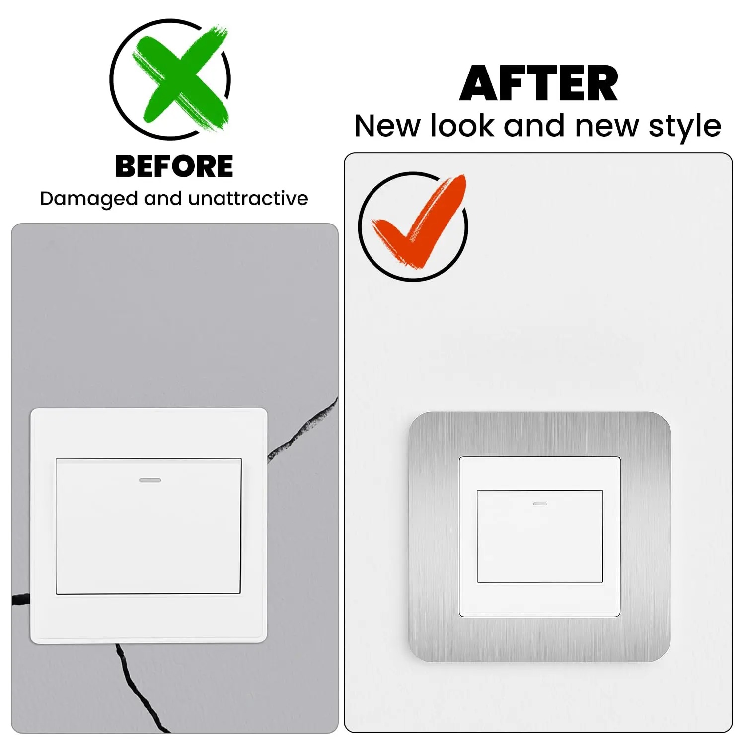 4 szt. Srebrne samoprzylepne o – Decor Lighting Uk recenzja i cena