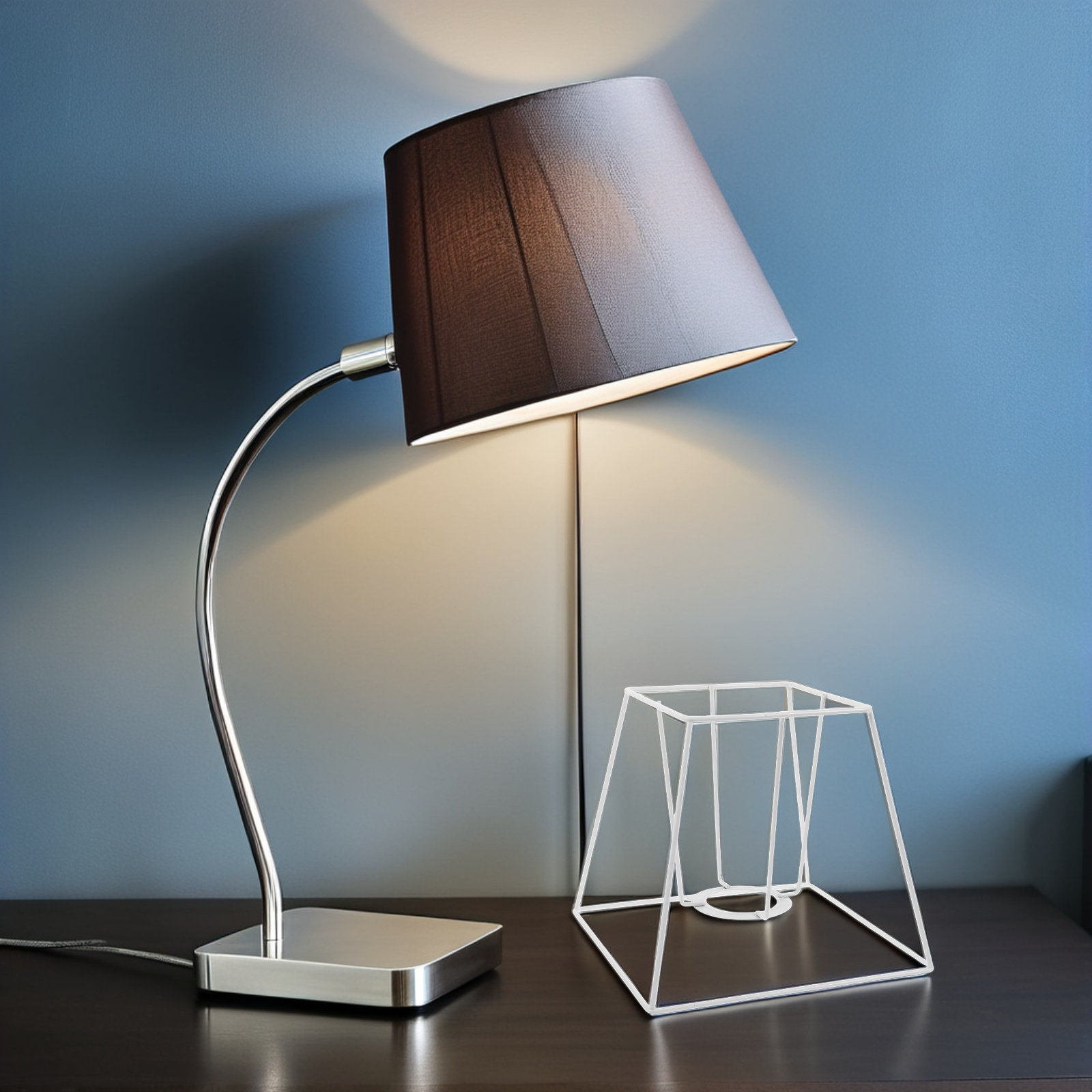 Rama abażuru z drutu żelaznego – Geometric Lamp Shade recenzja i cena