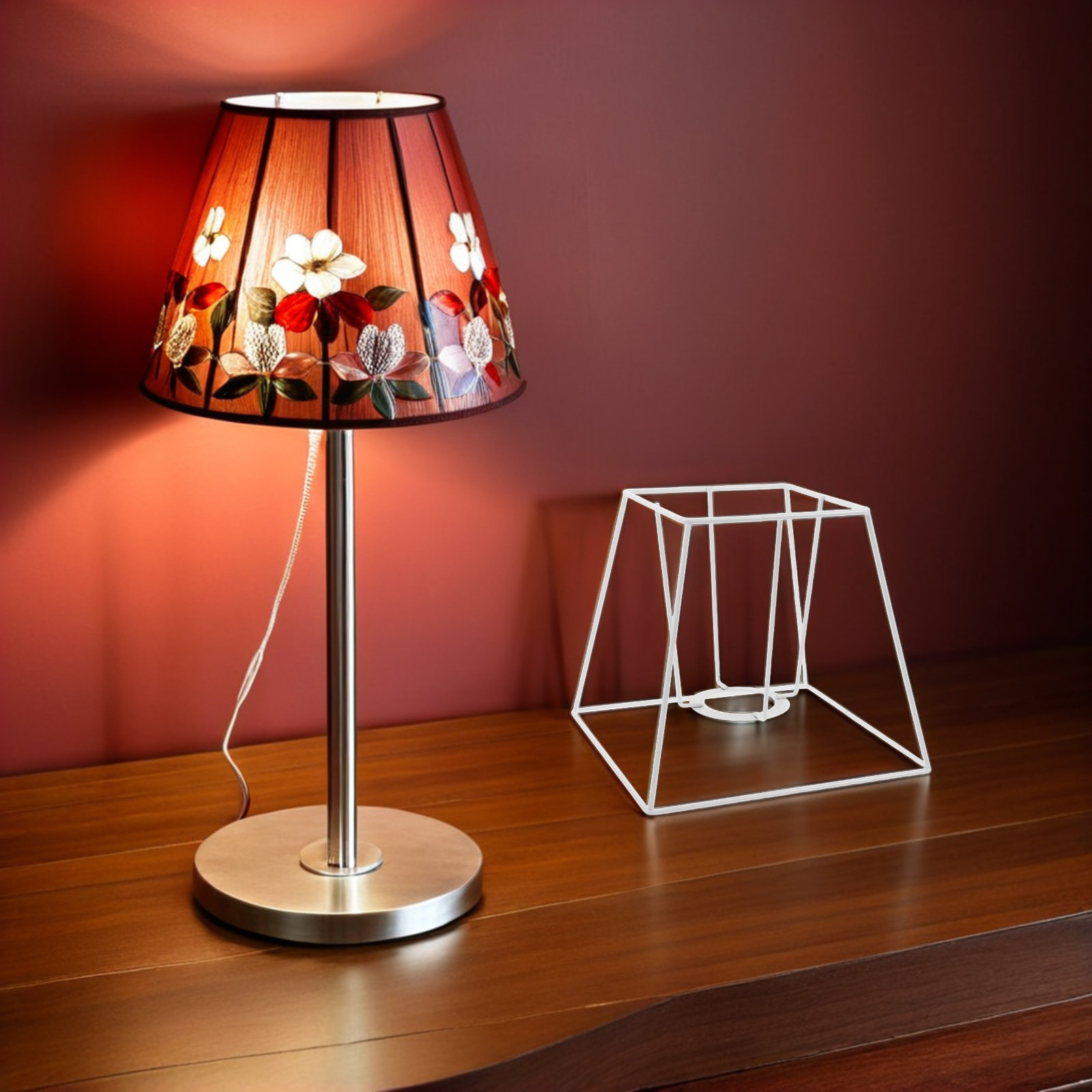 Rama abażuru z drutu żelaznego – Geometric Lamp Shade recenzja i cena