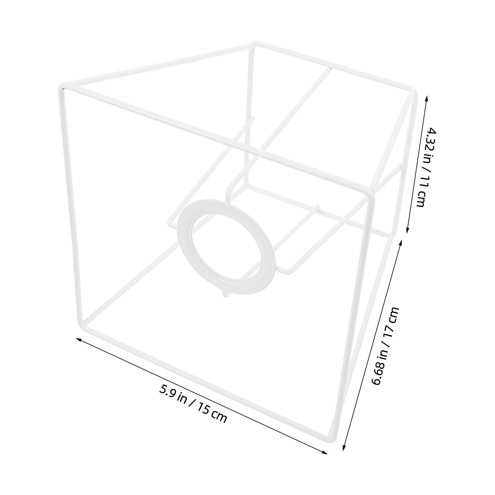 Rama abażuru z drutu żelaznego – Geometric Lamp Shade recenzja i cena