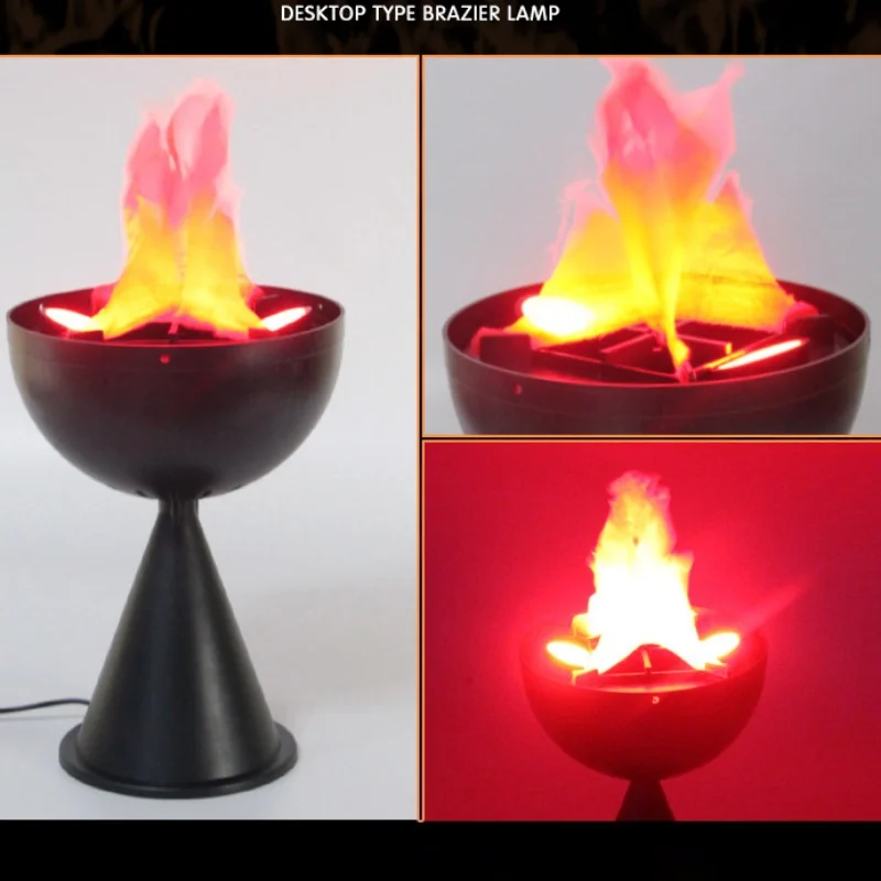 Lampa 3D z efektem płomienia,  – Lighting Decor Ideas recenzja i cena