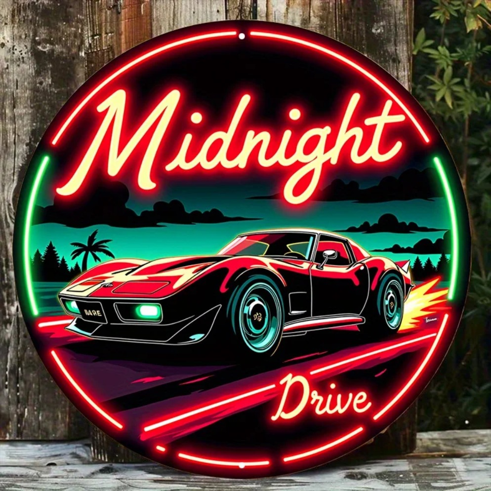Vintage Neon Car Sign Midnight – Lighting Decor Ideas recenzja i cena