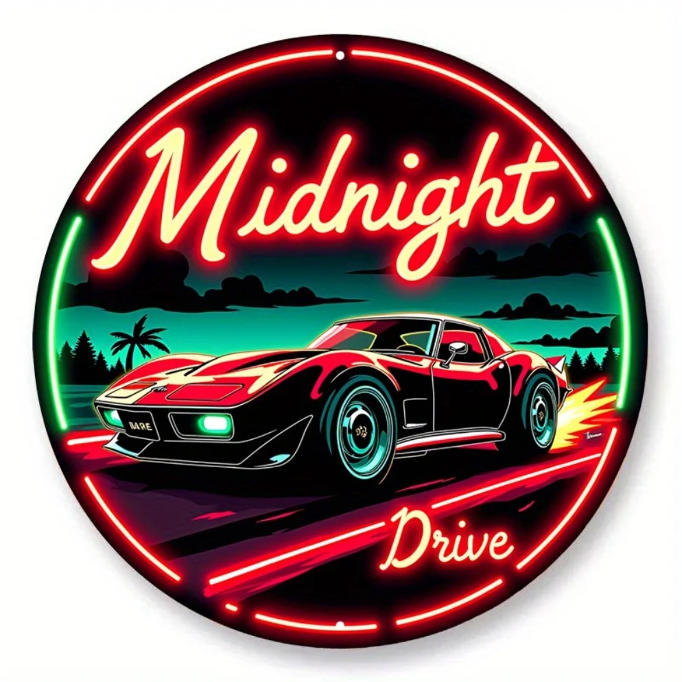 Vintage Neon Car Sign Midnight – Lighting Decor Ideas recenzja i cena