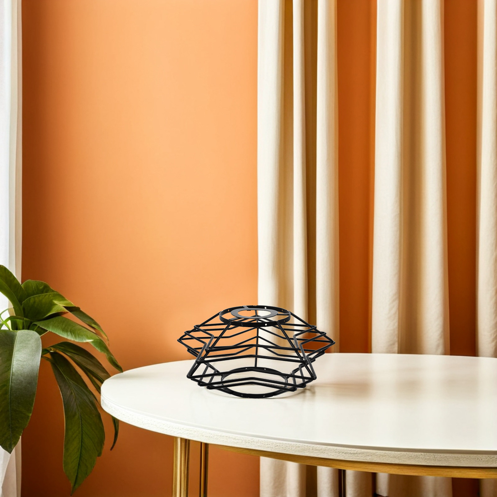 Czarny geometryczny metalowy k – Geometric Lamp Shade recenzja i cena