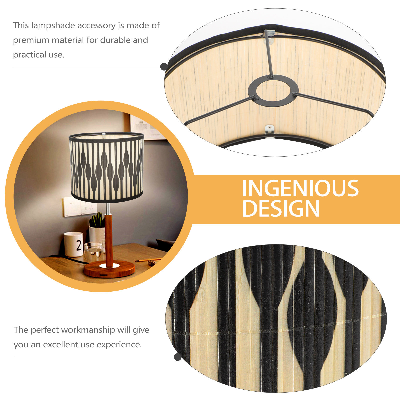 Geometryczny abażur z bambusa, – Geometric Lamp Shade recenzja i cena