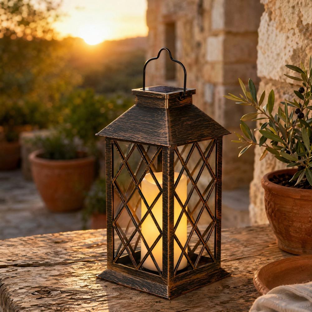 Retro Lampion Solarny, Zewnętr – Yard Lighting Decor recenzja i cena