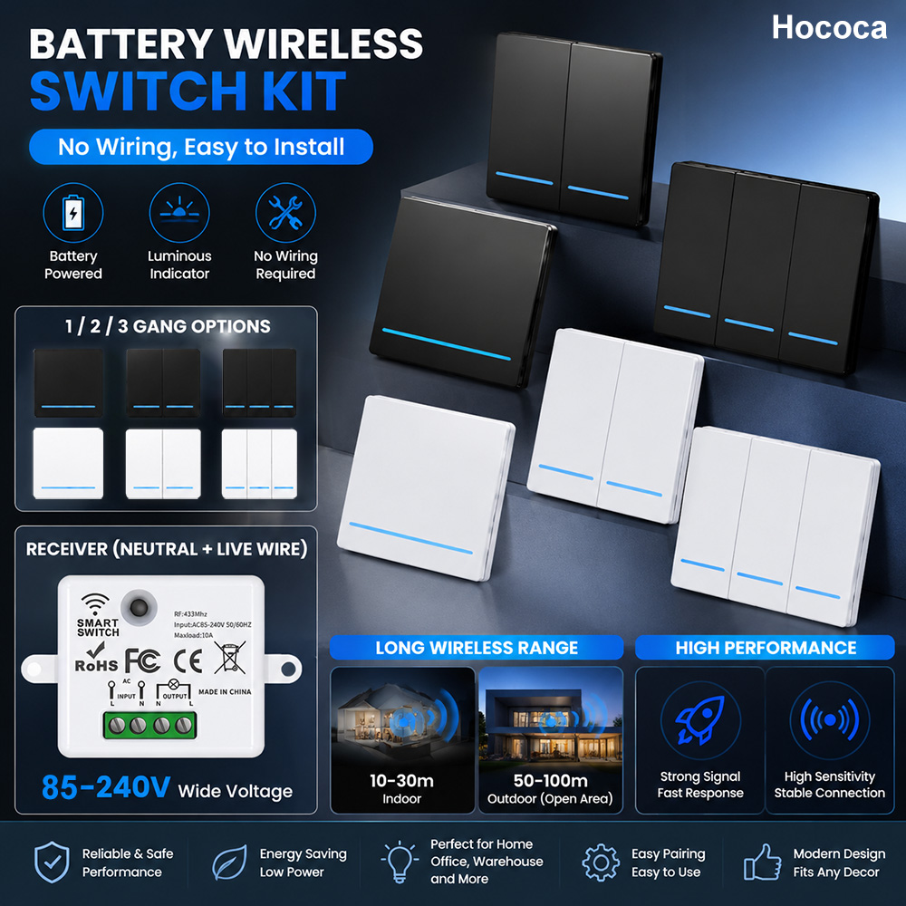 Bezprzewodowy włącznik Hococa  – Touch Dimmer Lamp recenzja i cena