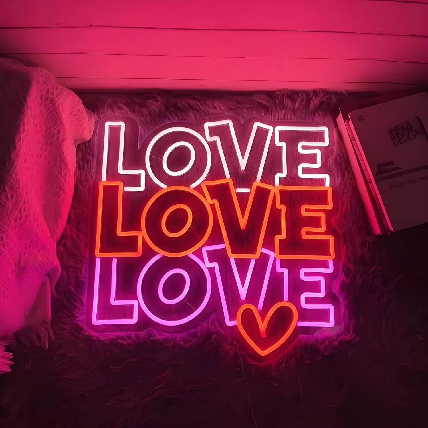 Neonowy znak miłosny, ściemnia – Lighting Decor For Wedding recenzja i cena