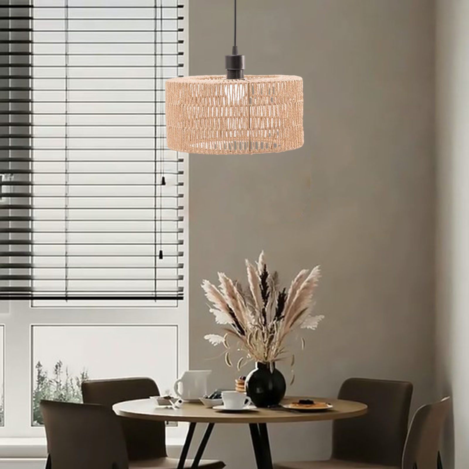 Klosz z papierowej liny i lamp – Geometric Lamp Shade recenzja i cena