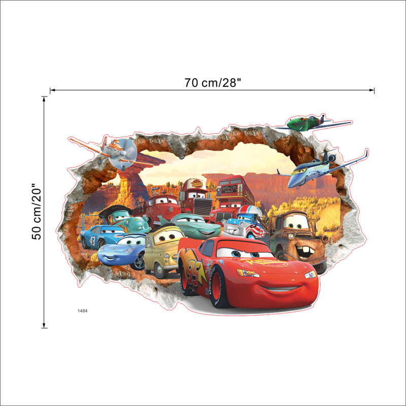 Samochody 3 naklejka ścienna z – Lighting Mcqueen Decor recenzja i cena