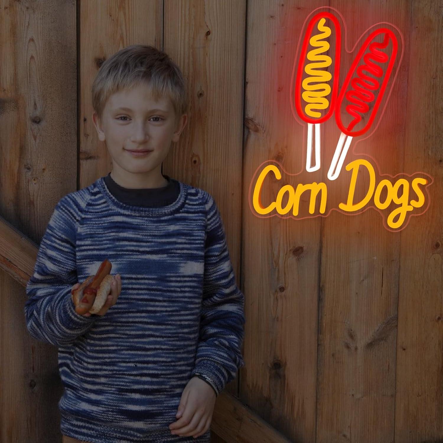 Neonowy szyld Corn Dog, przeką – Lighting Decor For Wedding recenzja i cena