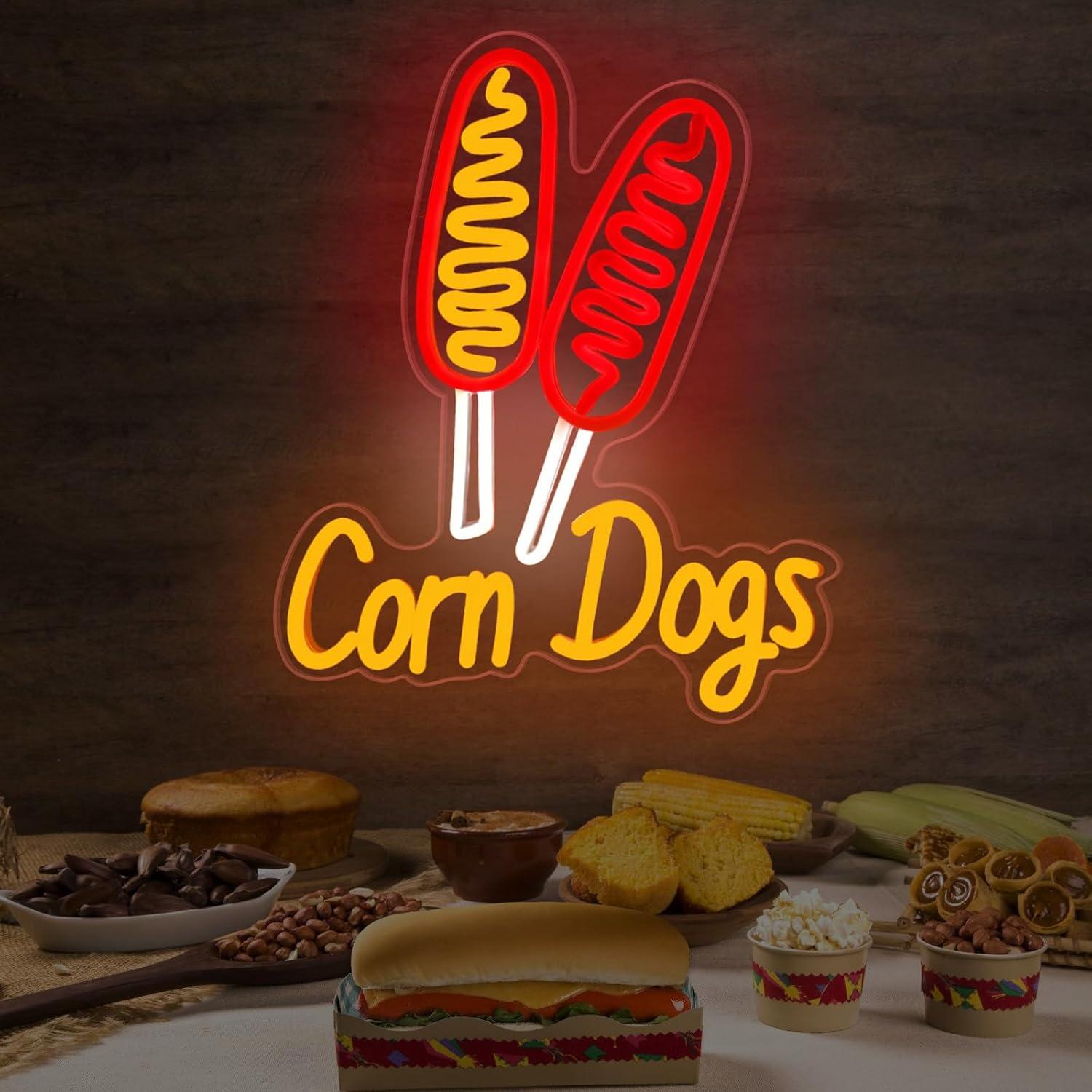 Neonowy szyld Corn Dog, przeką – Lighting Decor For Wedding recenzja i cena