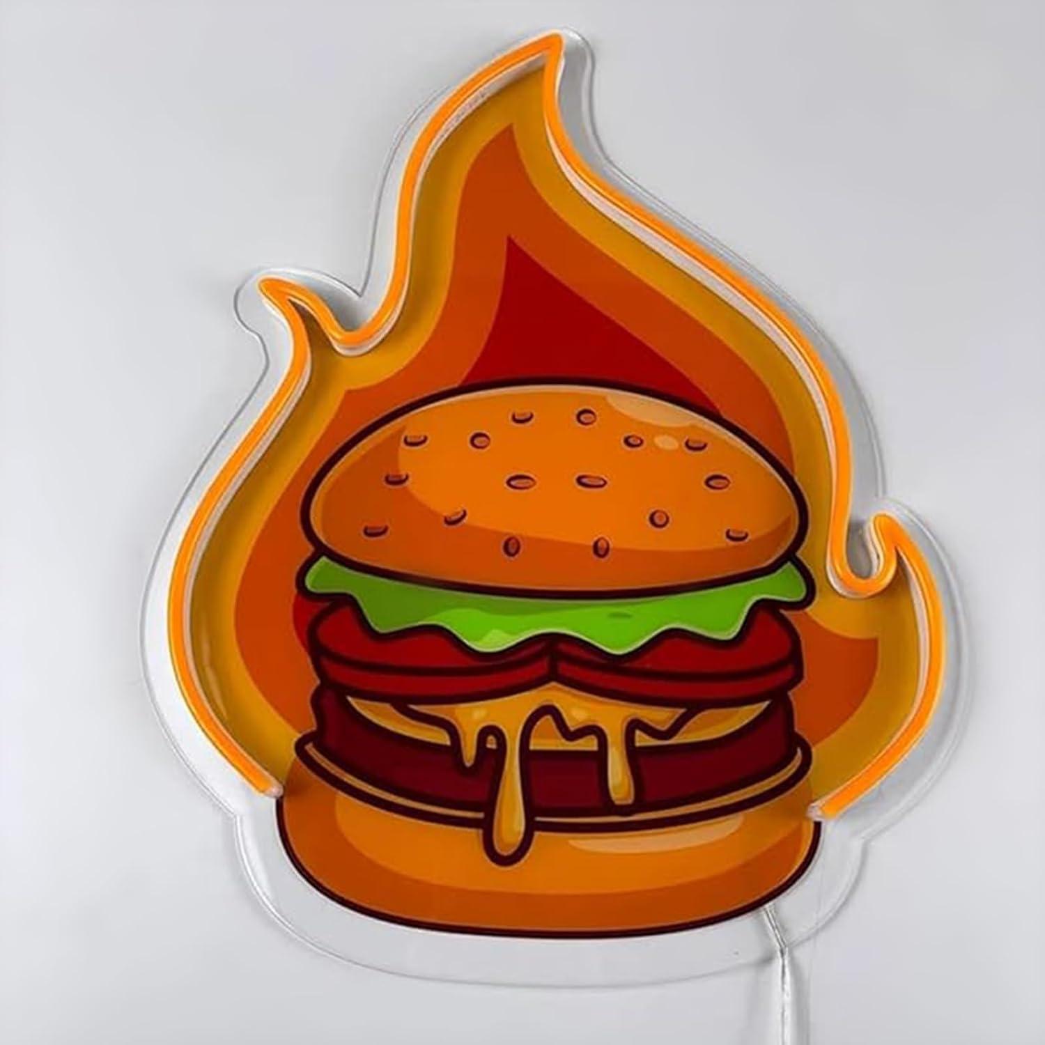 Neonowy Znak LED Burger Hambur – Lighting Decor Ideas recenzja i cena