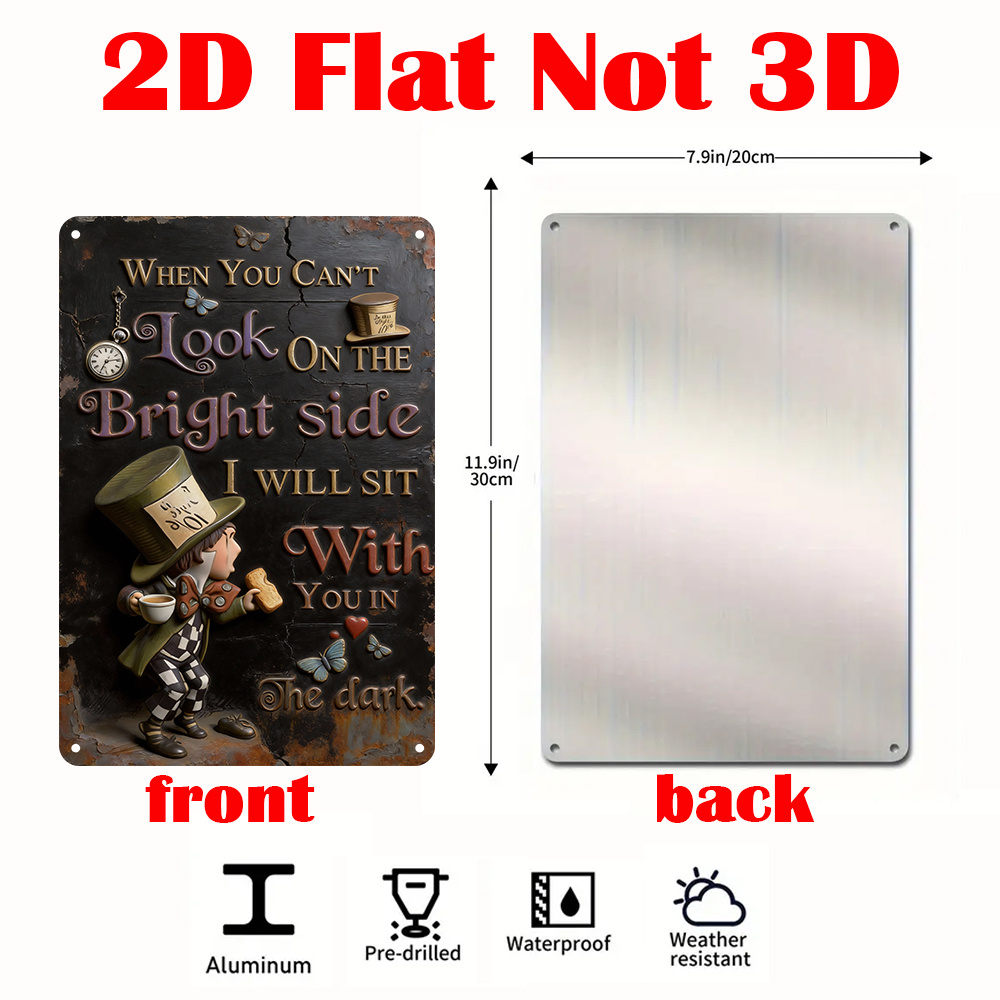 Metalowa tabliczka z cytatem z – Lighting Decor Ideas recenzja i cena